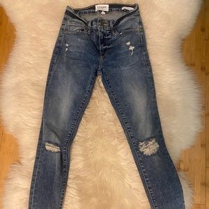 Frame Le Skinny de Jeanne Crop